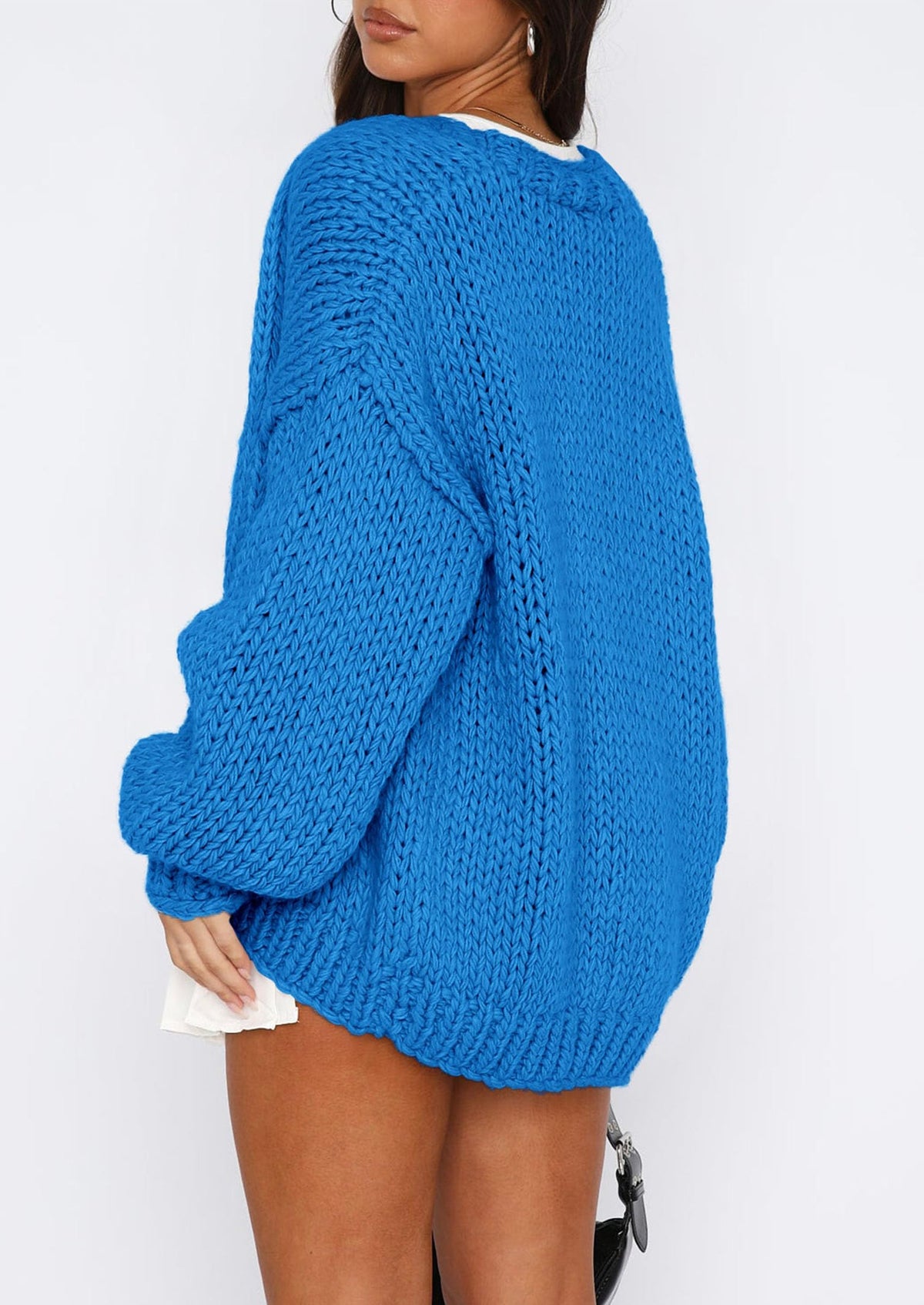 Pisania Cardigan Sweaters for Women Trendy Fall Fashion Long Sleeve Chunky Knit Cardigans Winter Clothing Outfits