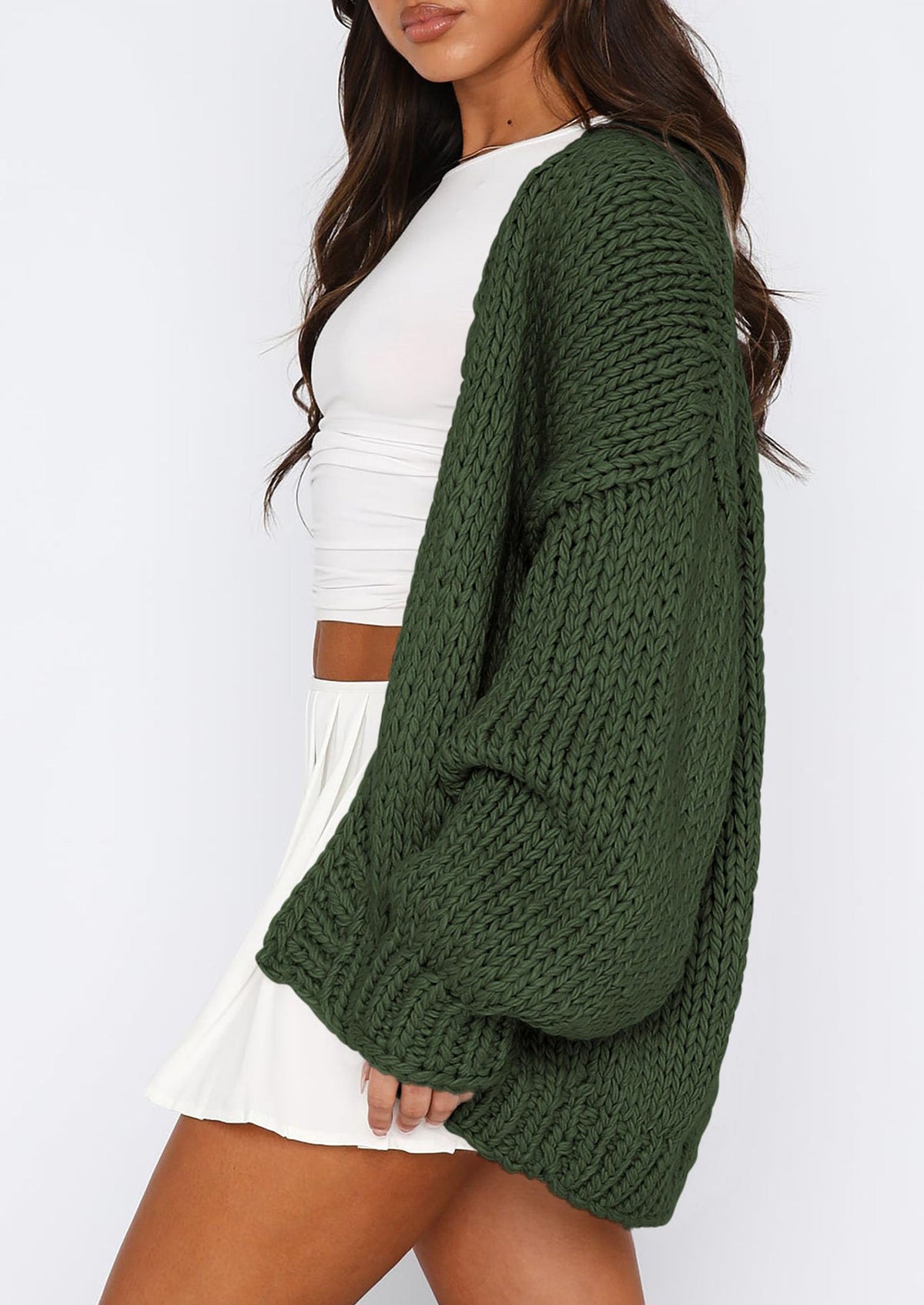 Pisania Cardigan Sweaters for Women Trendy Fall Fashion Long Sleeve Chunky Knit Cardigans Winter Clothing Outfits