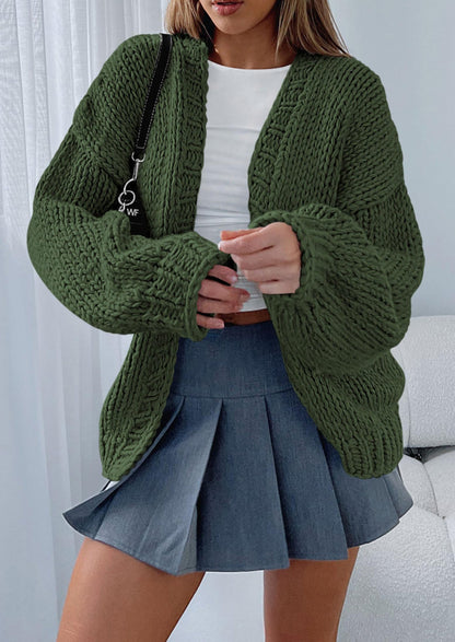 Pisania Cardigan Sweaters for Women Trendy Fall Fashion Long Sleeve Chunky Knit Cardigans Winter Clothing Outfits