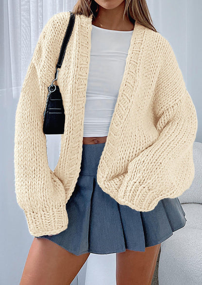 Pisania Cardigan Sweaters for Women Trendy Fall Fashion Long Sleeve Chunky Knit Cardigans Winter Clothing Outfits