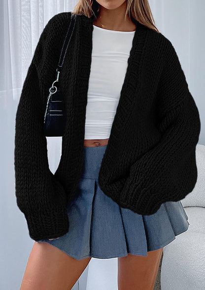 Pisania Cardigan Sweaters for Women Trendy Fall Fashion Long Sleeve Chunky Knit Cardigans Winter Clothing Outfits