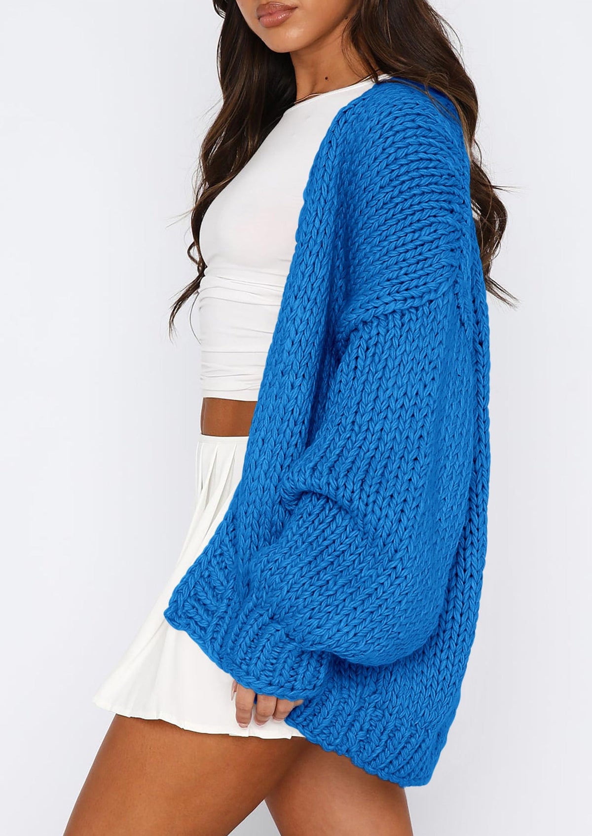Pisania Cardigan Sweaters for Women Trendy Fall Fashion Long Sleeve Chunky Knit Cardigans Winter Clothing Outfits