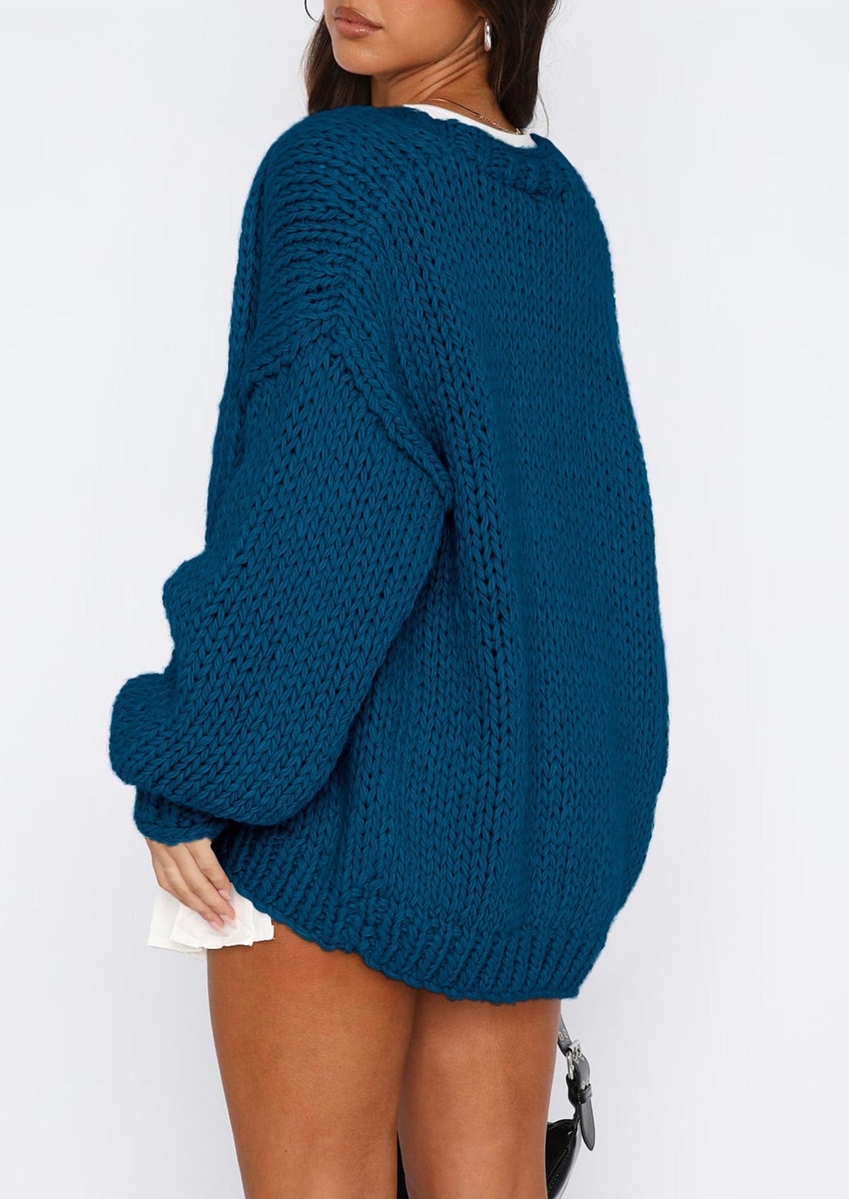 Pisania Cardigan Sweaters for Women Trendy Fall Fashion Long Sleeve Chunky Knit Cardigans Winter Clothing Outfits
