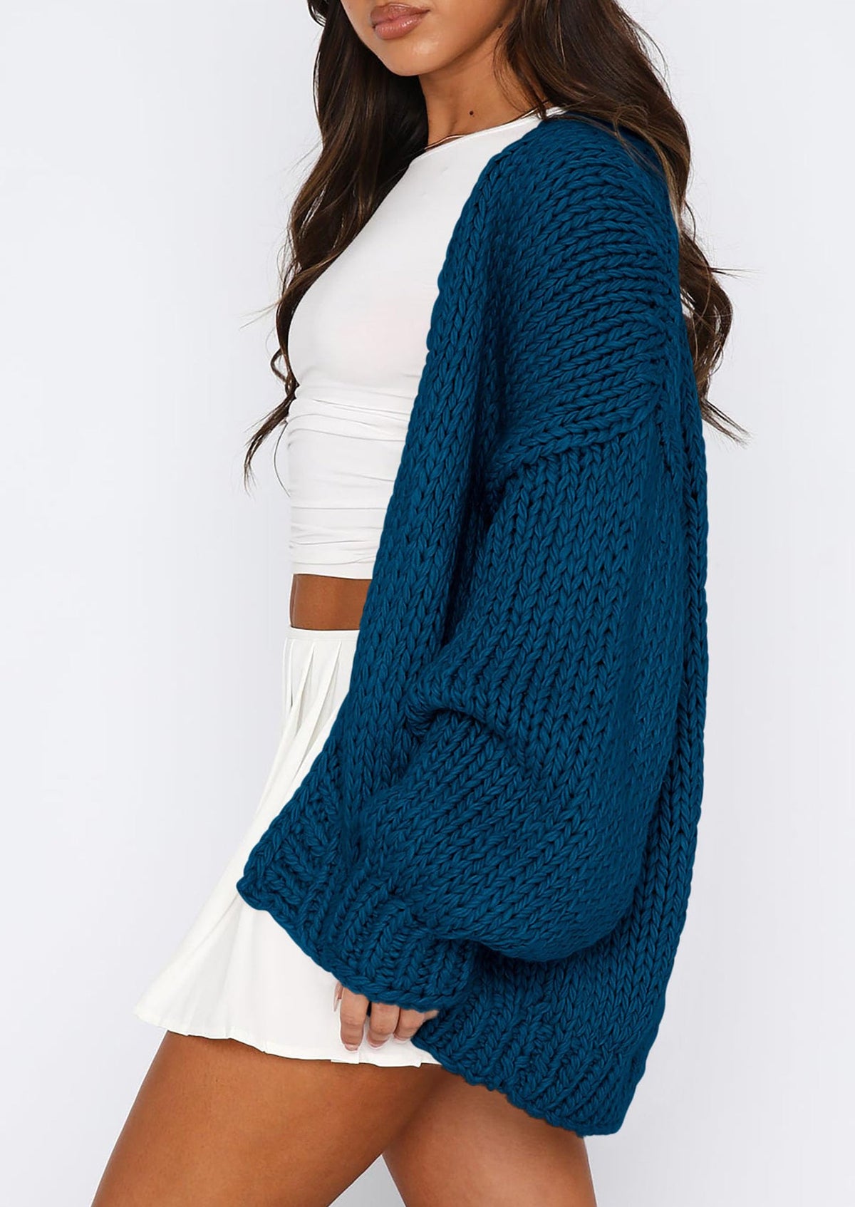 Pisania Cardigan Sweaters for Women Trendy Fall Fashion Long Sleeve Chunky Knit Cardigans Winter Clothing Outfits