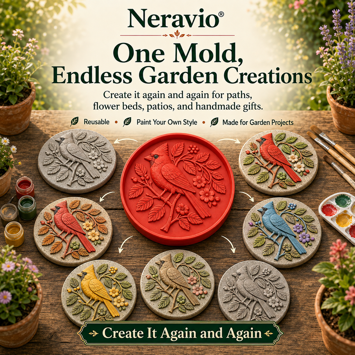 💥Garden Art Stepping Stone Mold💥