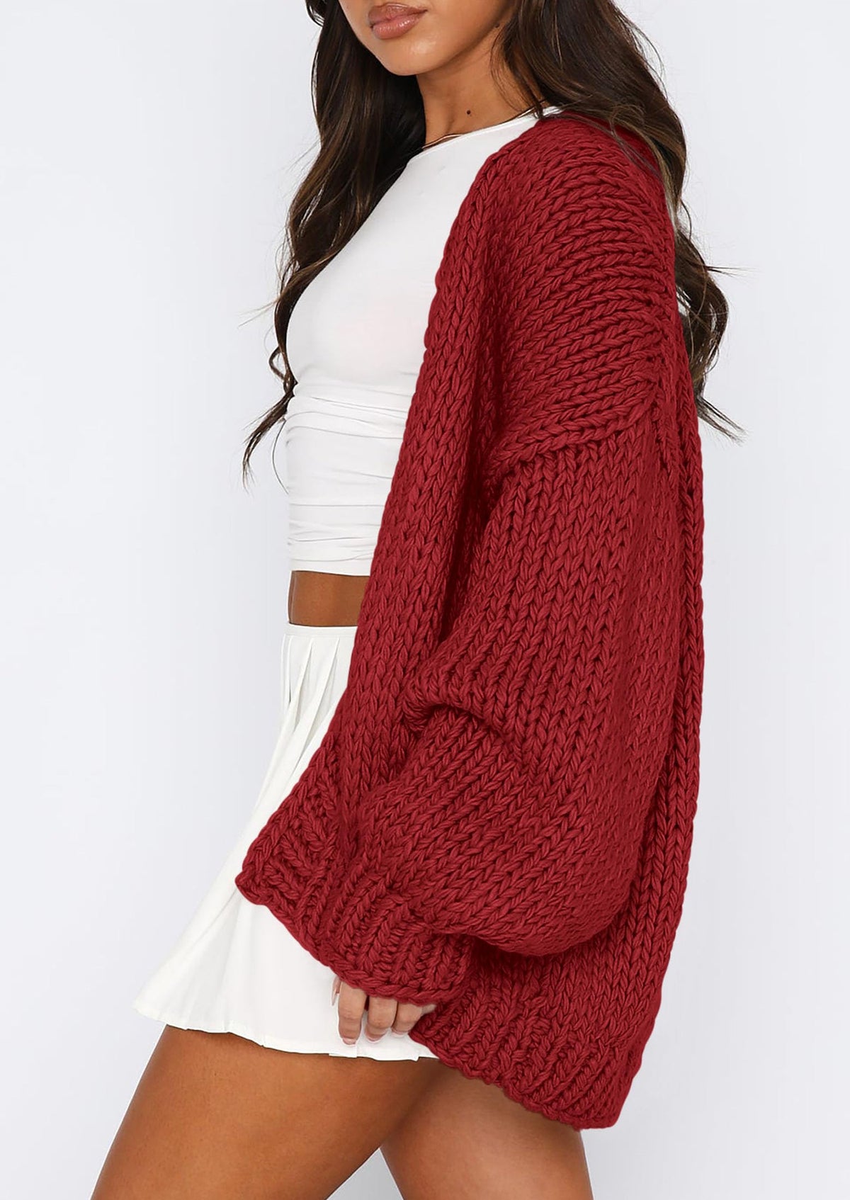 Pisania Cardigan Sweaters for Women Trendy Fall Fashion Long Sleeve Chunky Knit Cardigans Winter Clothing Outfits