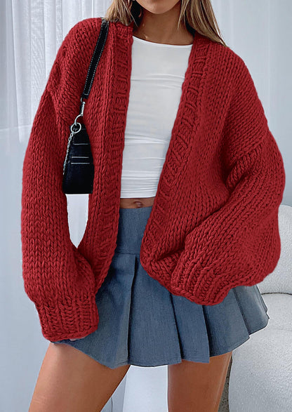 Pisania Cardigan Sweaters for Women Trendy Fall Fashion Long Sleeve Chunky Knit Cardigans Winter Clothing Outfits