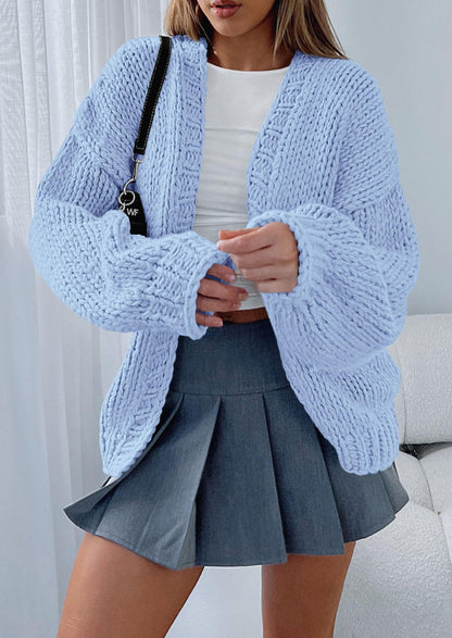 Pisania Cardigan Sweaters for Women Trendy Fall Fashion Long Sleeve Chunky Knit Cardigans Winter Clothing Outfits