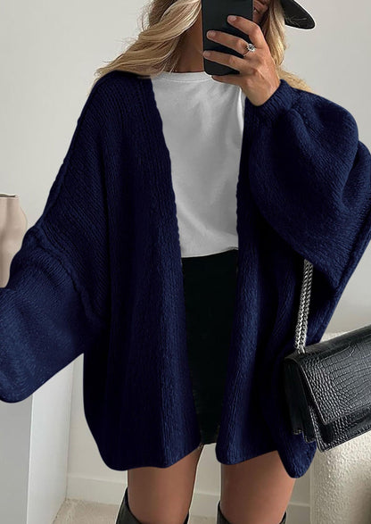 Pisania Womens Oversized Cardigan Sweaters Fall Long Lantern Sleeve Knit Open Front Lightweight Sweater