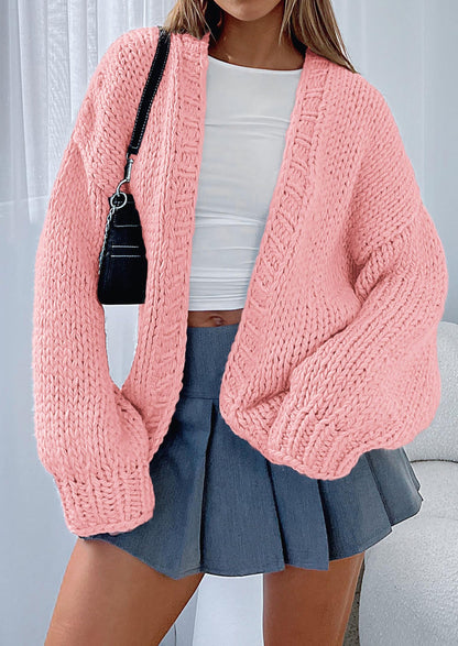 Pisania Cardigan Sweaters for Women Trendy Fall Fashion Long Sleeve Chunky Knit Cardigans Winter Clothing Outfits