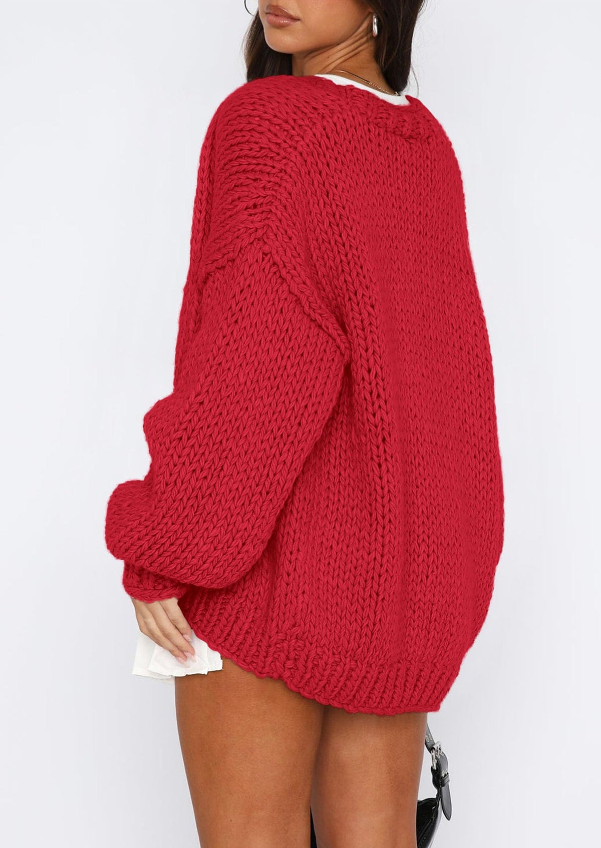 Pisania Cardigan Sweaters for Women Trendy Fall Fashion Long Sleeve Chunky Knit Cardigans Winter Clothing Outfits