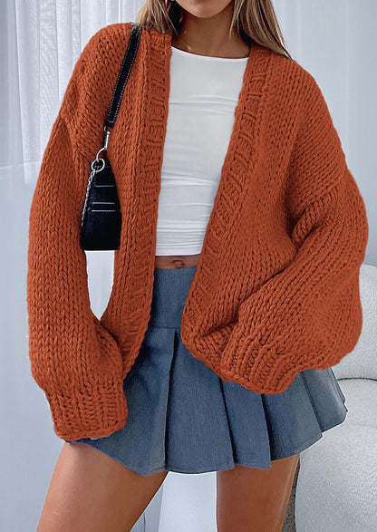 Pisania Cardigan Sweaters for Women Trendy Fall Fashion Long Sleeve Chunky Knit Cardigans Winter Clothing Outfits