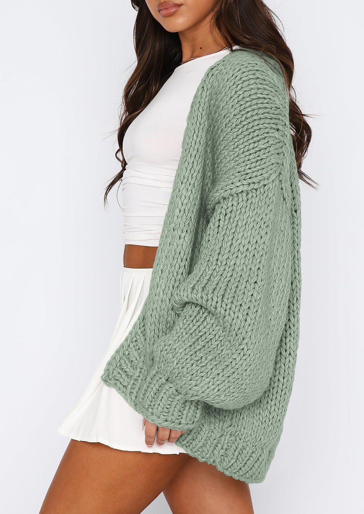 Pisania Cardigan Sweaters for Women Trendy Fall Fashion Long Sleeve Chunky Knit Cardigans Winter Clothing Outfits